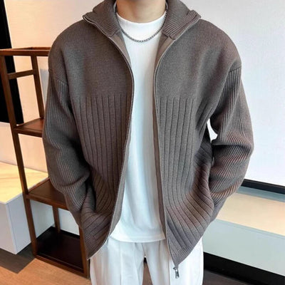 Modern Rib Zip Sweater