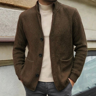 Minimalist Knit Button Cardigan