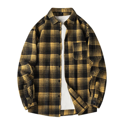 Casual Plaid Button-Up Shirt