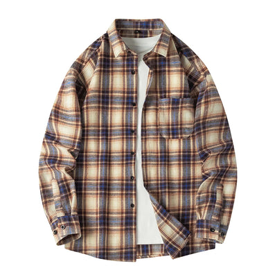 Casual Plaid Button-Up Shirt