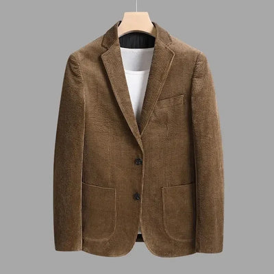 Corduroy Tailored Blazer Jacket