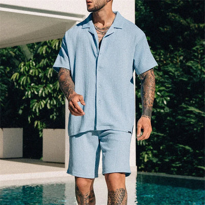 Relaxed Collar Lounge Set