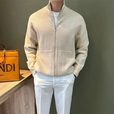 Modern Basic Zip Sweater