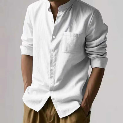 Minimalist Linen Blend Shirt