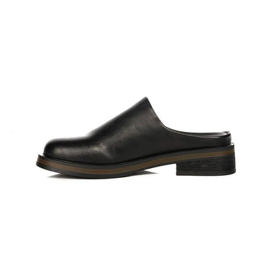 Slip-On Leather City Mules