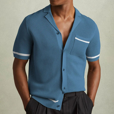 Summer Texture Knit Polo