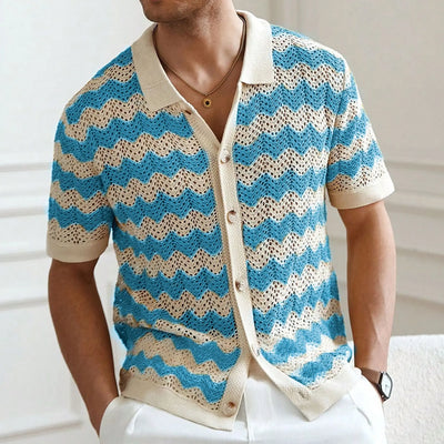 Wave Stitch Summer Polo