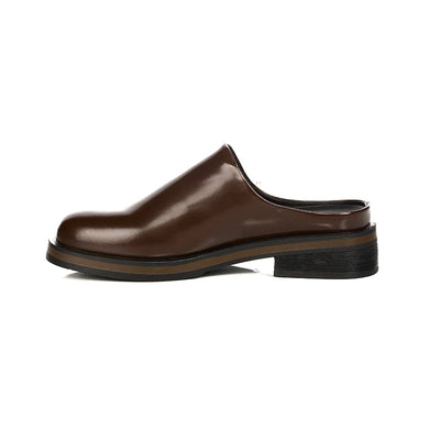 Slip-On Leather City Mules