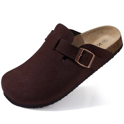 Soft Buckled Slide Mules