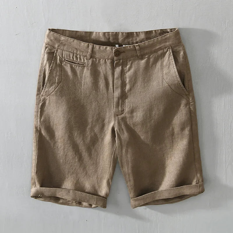 Summer Tailored Linen Shorts
