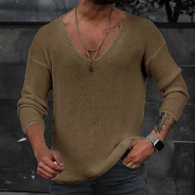 Relaxed V-Neck Pullover