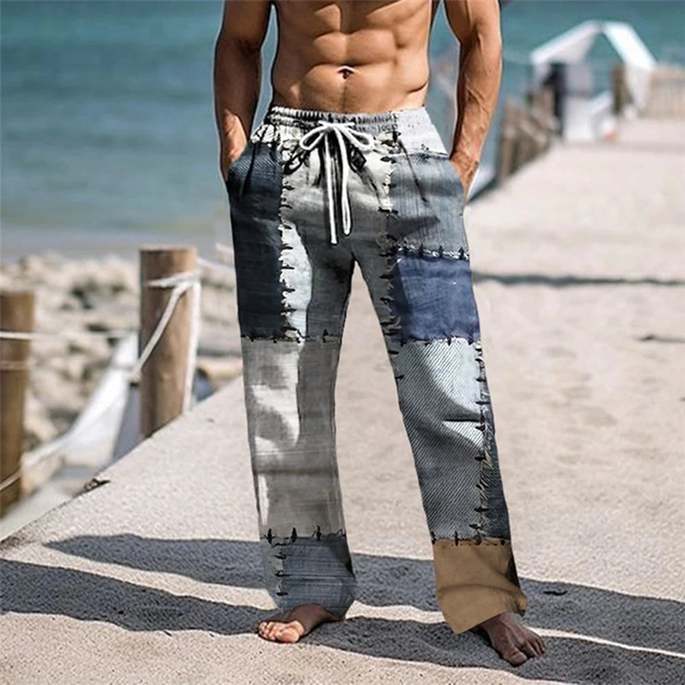 Seaside Mosaic Relaxed Fit Pants