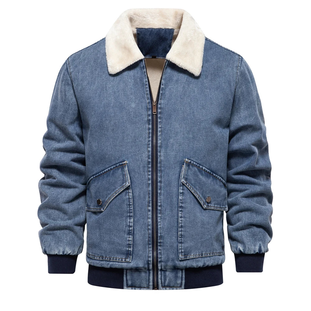 Classic Lined Denim Bomber