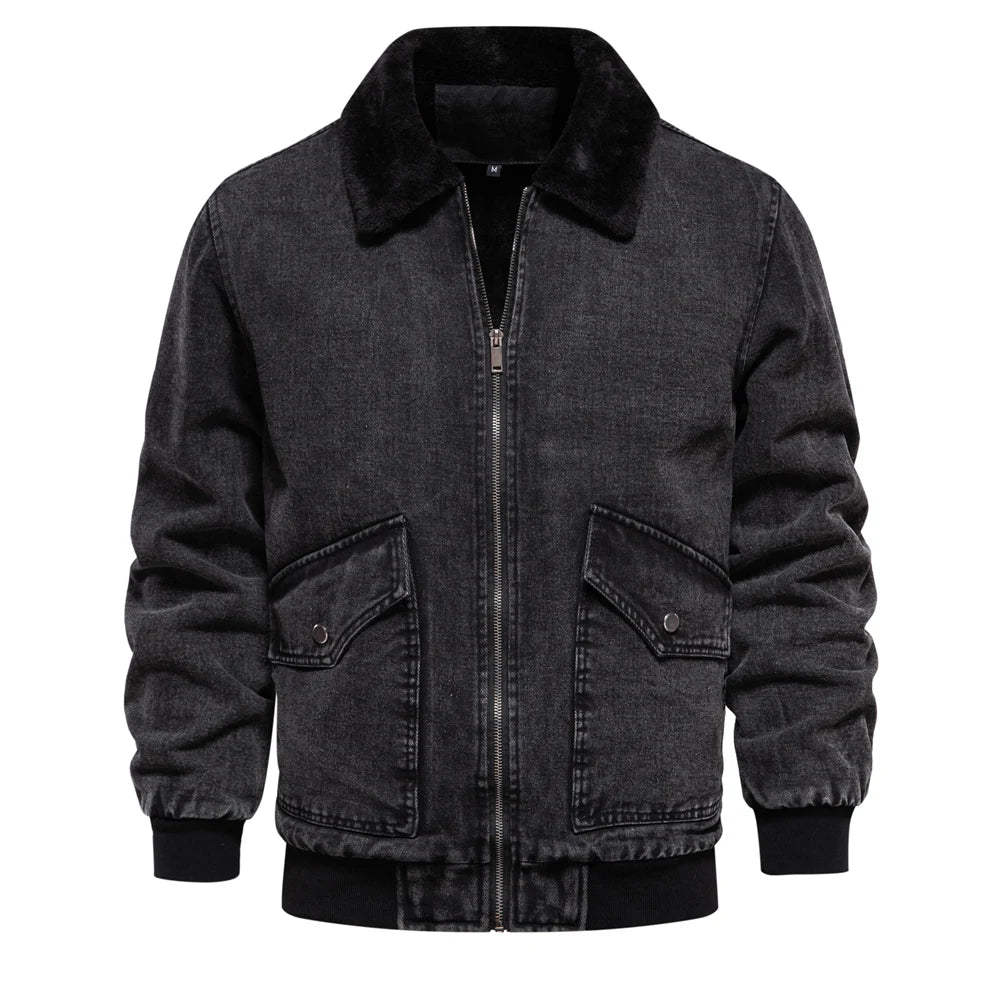 Classic Lined Denim Bomber