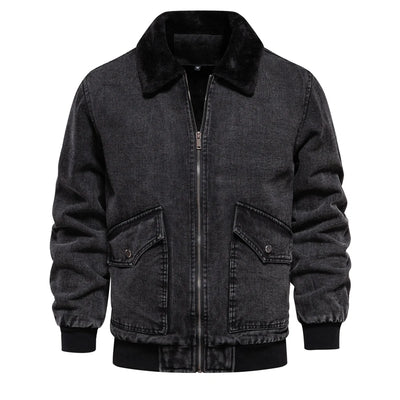 Classic Lined Denim Bomber