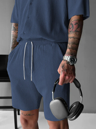 Relaxed Fit Textured Shorts