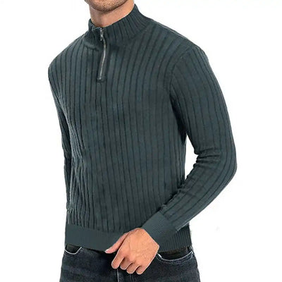 Modern Ribbed Knit Sweater