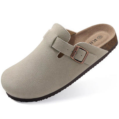 Soft Buckled Slide Mules