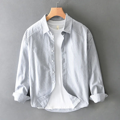Weekend Stripe Button Up