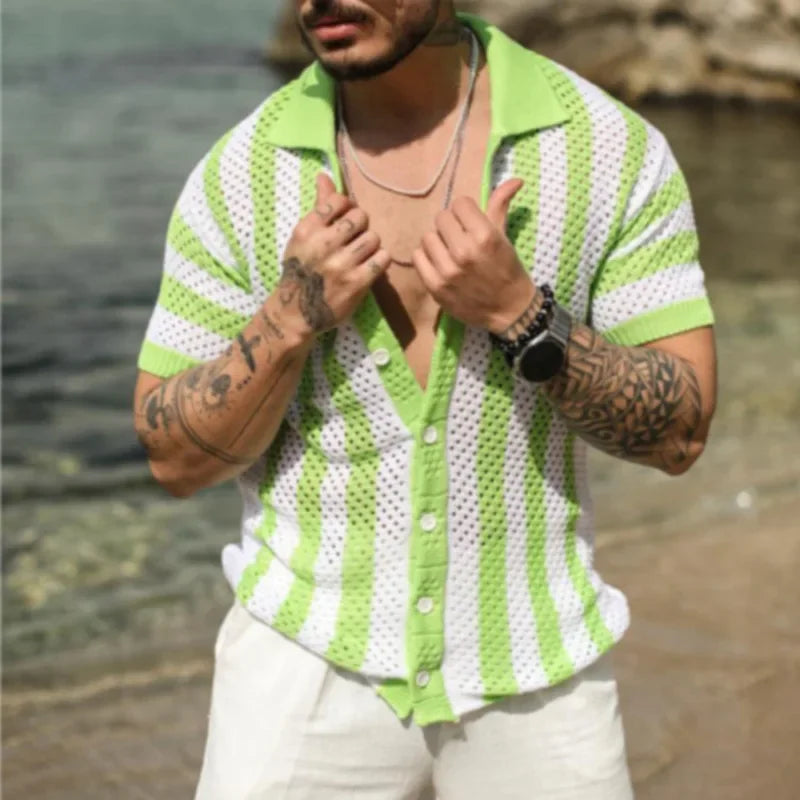 Retro Breeze Knit Shirt