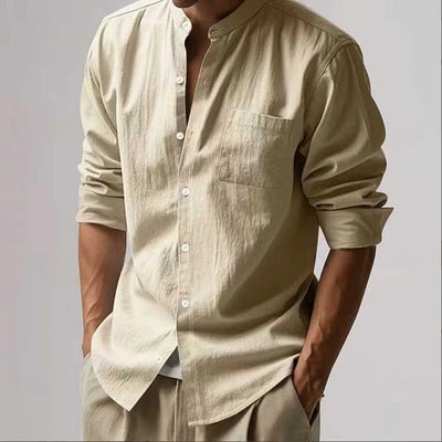 Minimalist Linen Blend Shirt
