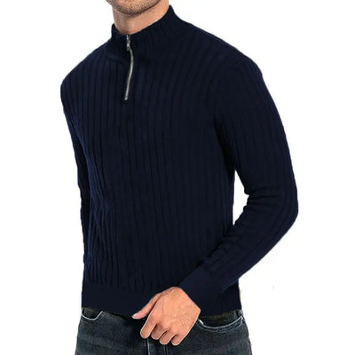 Modern Ribbed Knit Sweater
