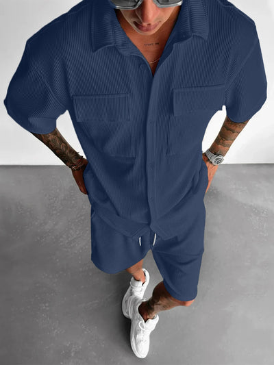 Ribbed Texture Lounge Set