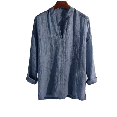 Loose Fit Linen Blend Shirt