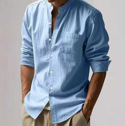 Minimalist Linen Blend Shirt