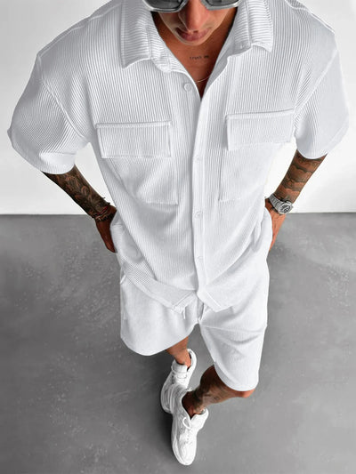 Ribbed Texture Lounge Set
