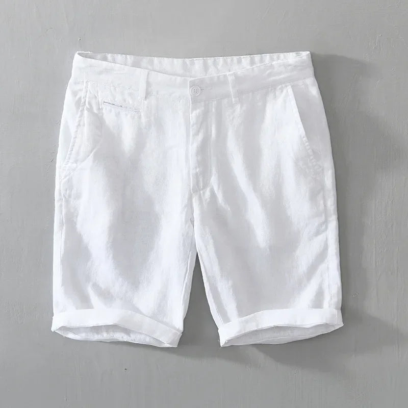 Summer Tailored Linen Shorts