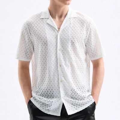 Shadow Weave Mesh Shirt