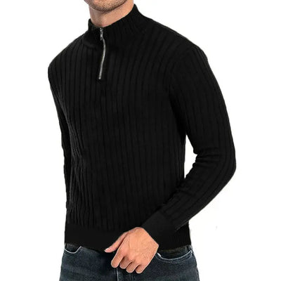 Modern Ribbed Knit Sweater