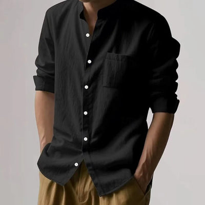 Minimalist Linen Blend Shirt