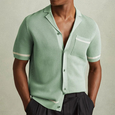 Summer Texture Knit Polo